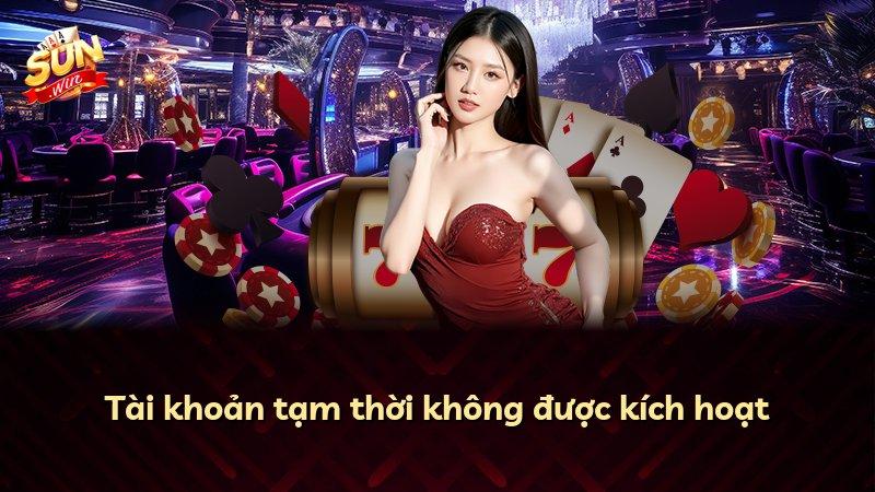 Tài khoản tạm thời không được kích hoạt